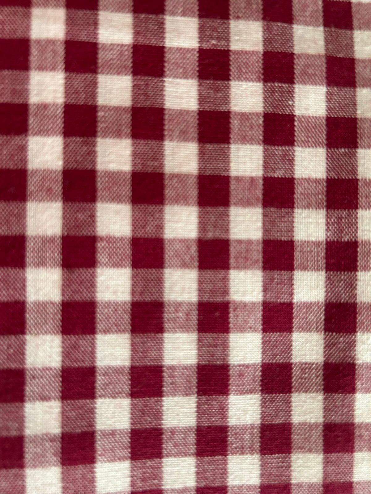 Nieuwe donkerrood wit geruite katoenen lap, Hobby en Vrije tijd, Stoffen en Lappen, Meerkleurig, 120 cm of meer, Ophalen of Verzenden