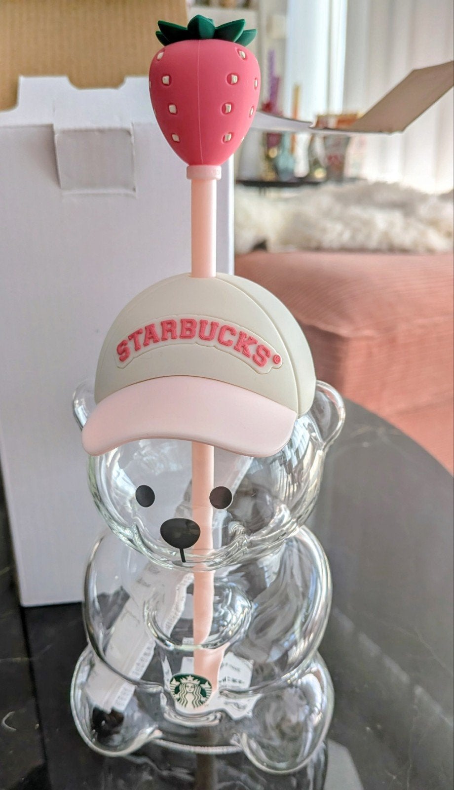Starbucks Summer Bearista glass cup, NEW, Ophalen, Glas of Glazen, Nieuw, Glas