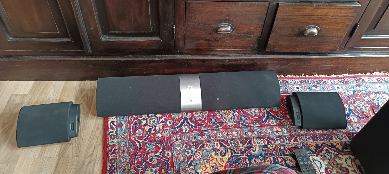 Philips Fidelio B5 Soundbar met afneembare achterspeakers, Ophalen, Philips, 70 watt of meer, Zo goed als nieuw