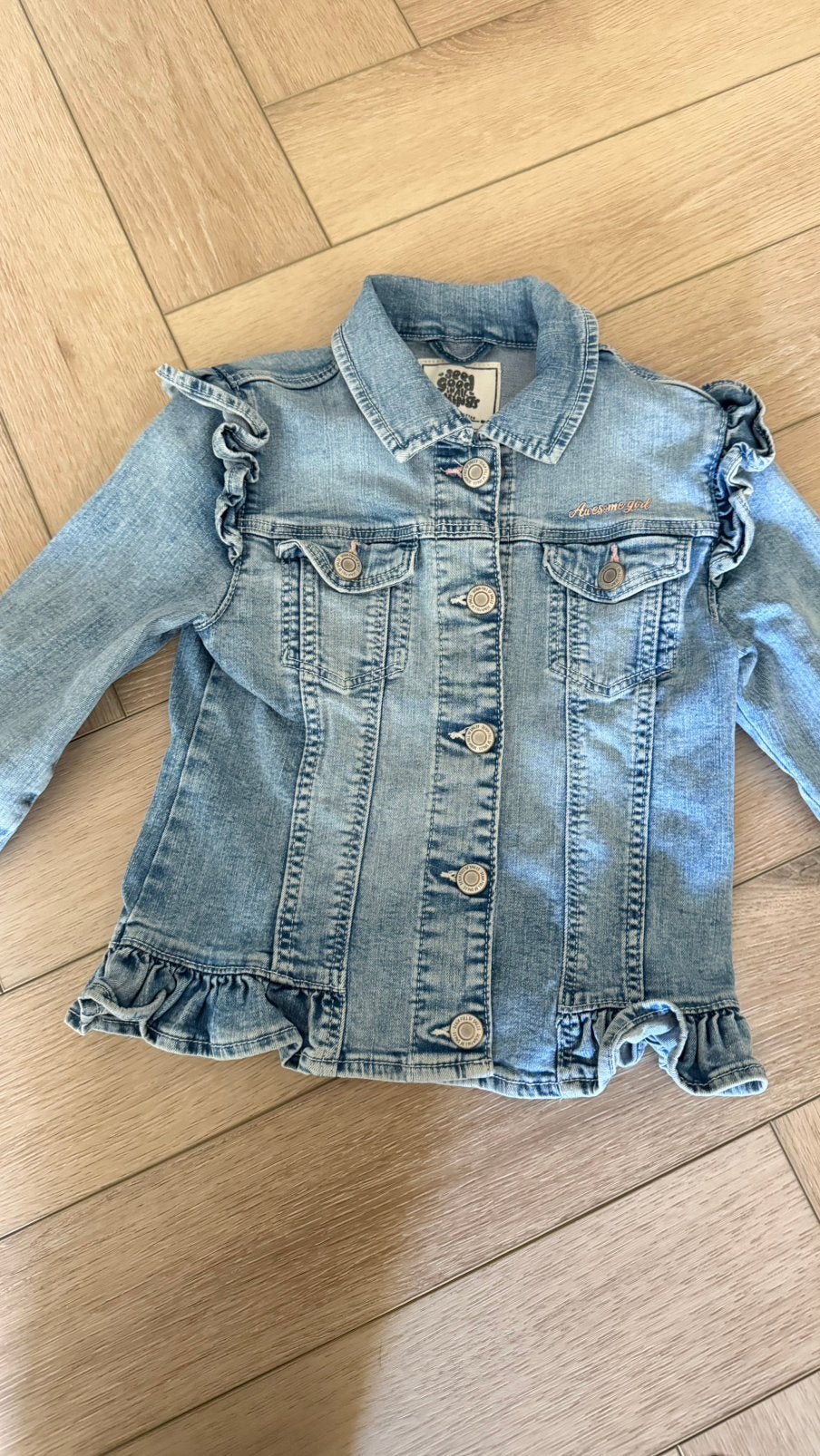 Spijjerjasje maat 128, Kinderen en Baby's, Kinderkleding | Maat 128, Ophalen of Verzenden, Zo goed als nieuw, Meisje, Jas