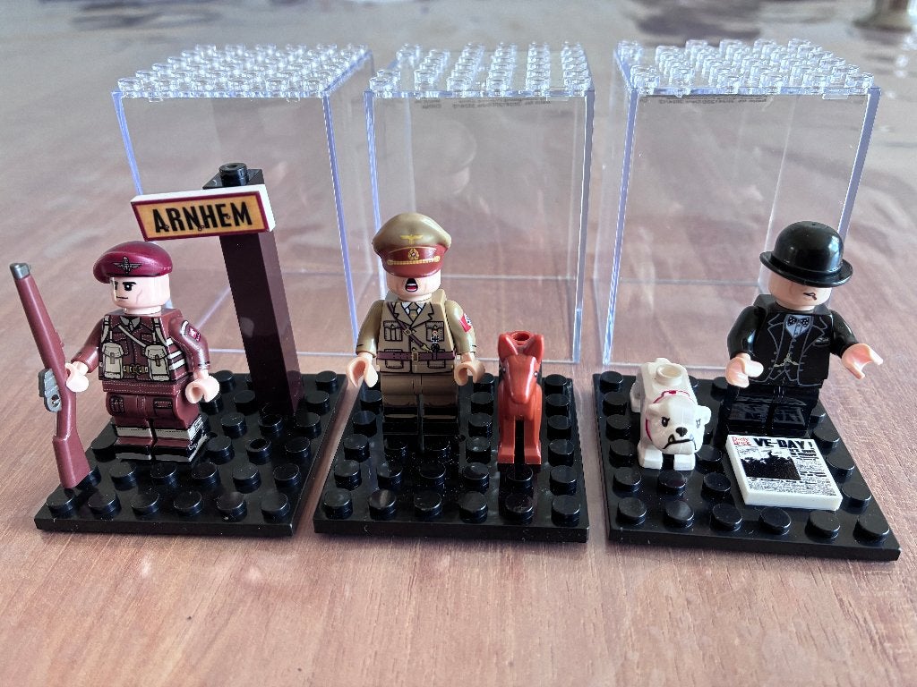 Lego 2e Wereld oorlog WOII Soldaat, Churchill, Duitse Leider, Ophalen of Verzenden, Tweede Wereldoorlog, Zo goed als nieuw, Landmacht