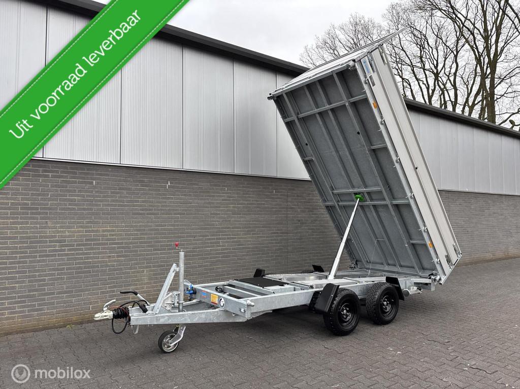 Hapert 3500 KG kipper 375x180 cm parabool + opzetborden!, Auto diversen, Aanhangers en Bagagewagens, Transport Trading, Nieuw