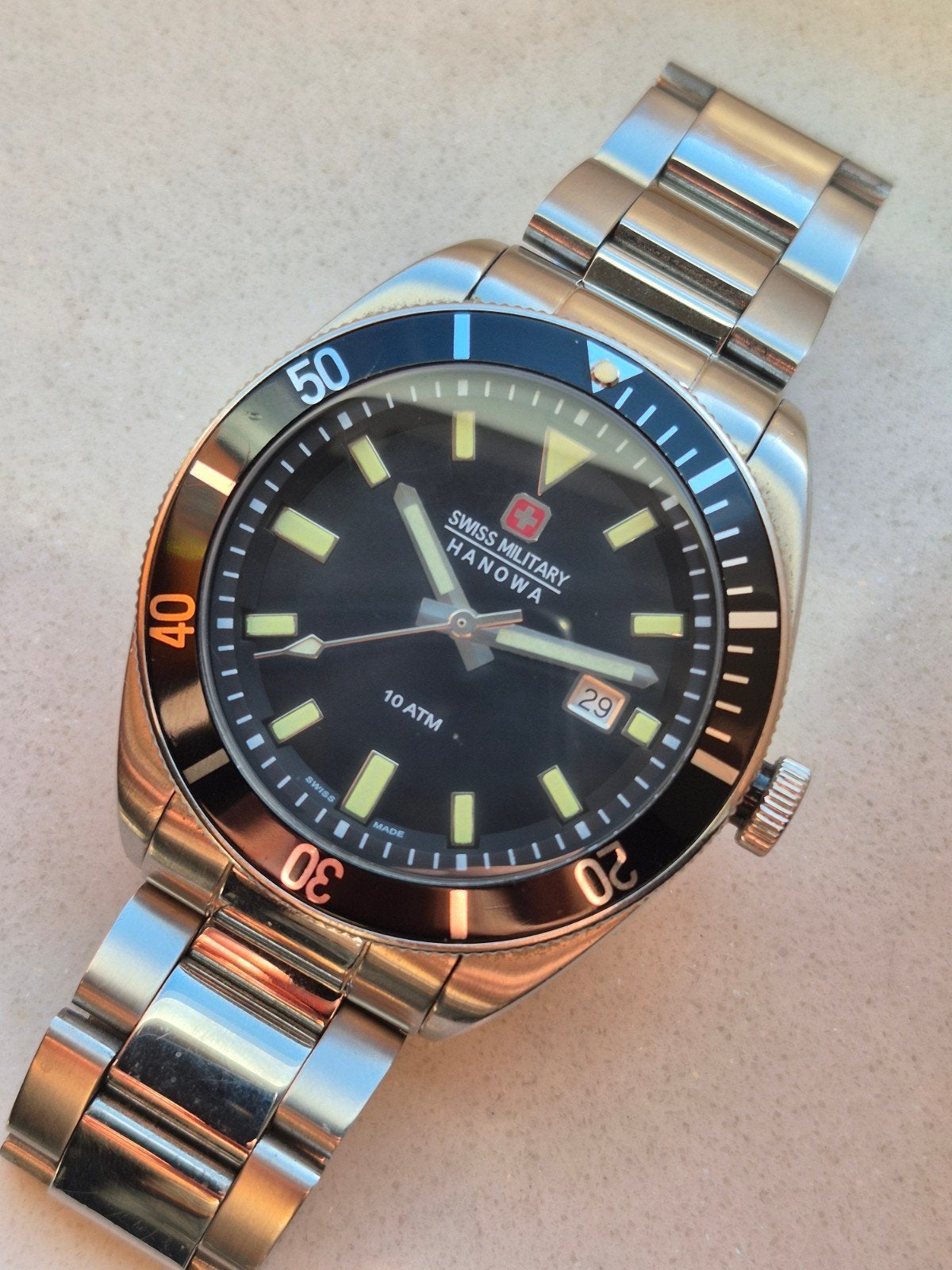 Swiss Military Hanowa Skipper Ref. 16-4004.04.007 Quartz, Overige merken, Gebruikt, Info@hanowa.ch, IOS