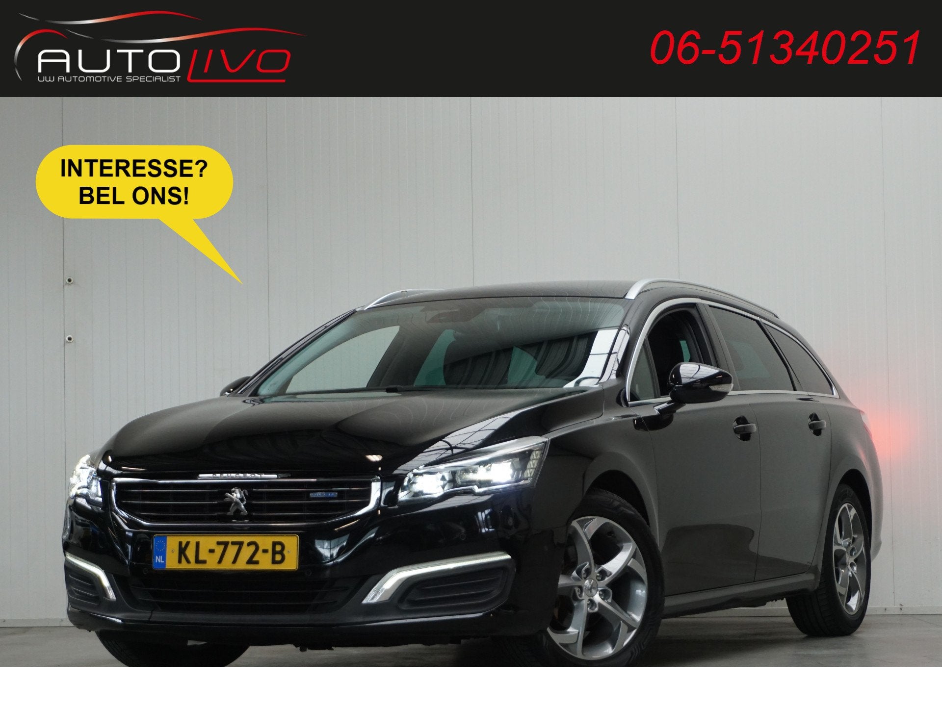 Peugeot 508 SW 1.6 BlueHDi Blue Lease Executive VOL AUTOMAAT, Stof, Gebruikt, Euro 6, 4 cilinders