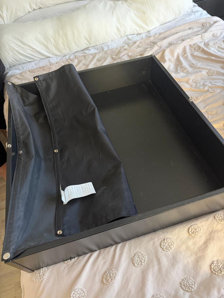 2x VARDÖ Bedopbergbox, 65x70 cm, Ophalen, 50 tot 100 cm, Zo goed als nieuw, Minder dan 100 cm