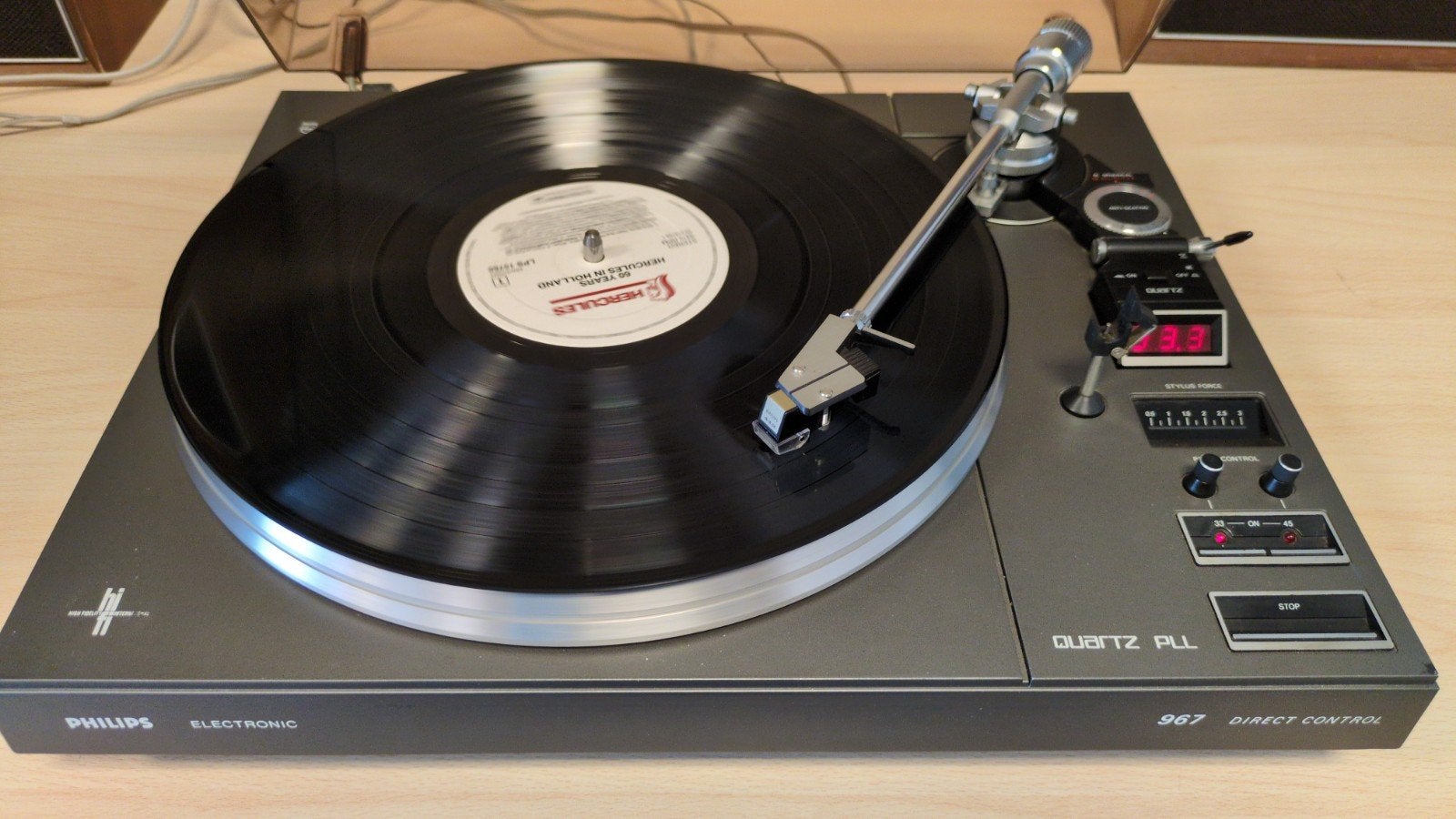 Philips AF967 platenspeler met GP412 high-end refurbished, Audio, Tv en Foto, Platenspelers, Ophalen, Philips