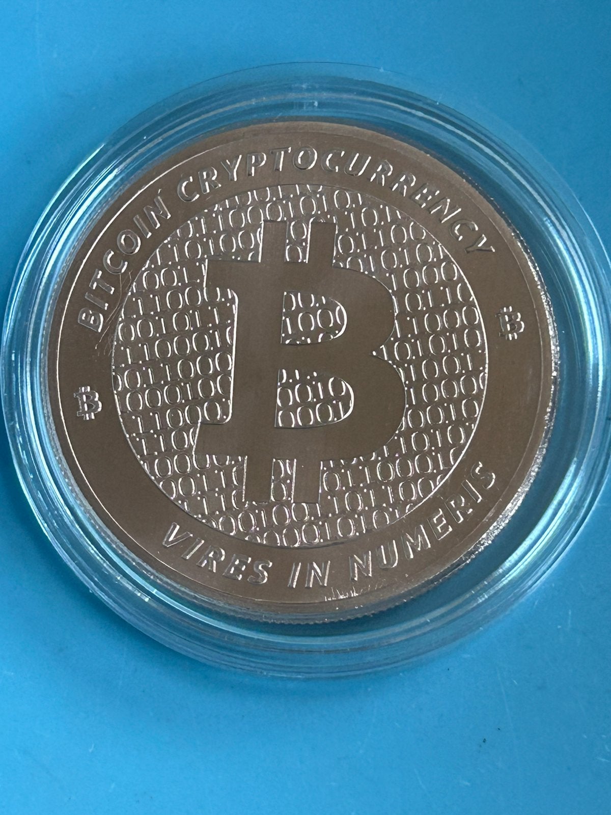 1 OZ koper in capsule. Bitcoin., Verzenden, Koper