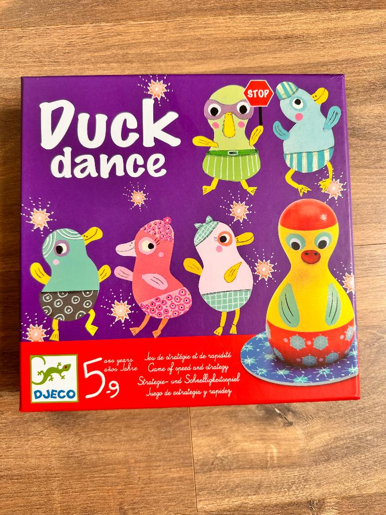 Djeco Duck Dance, Vrolijk en Actief Kinderspel (5-9 jaar), Drie of vier spelers, Ophalen of Verzenden, Zo goed als nieuw, Djeco
