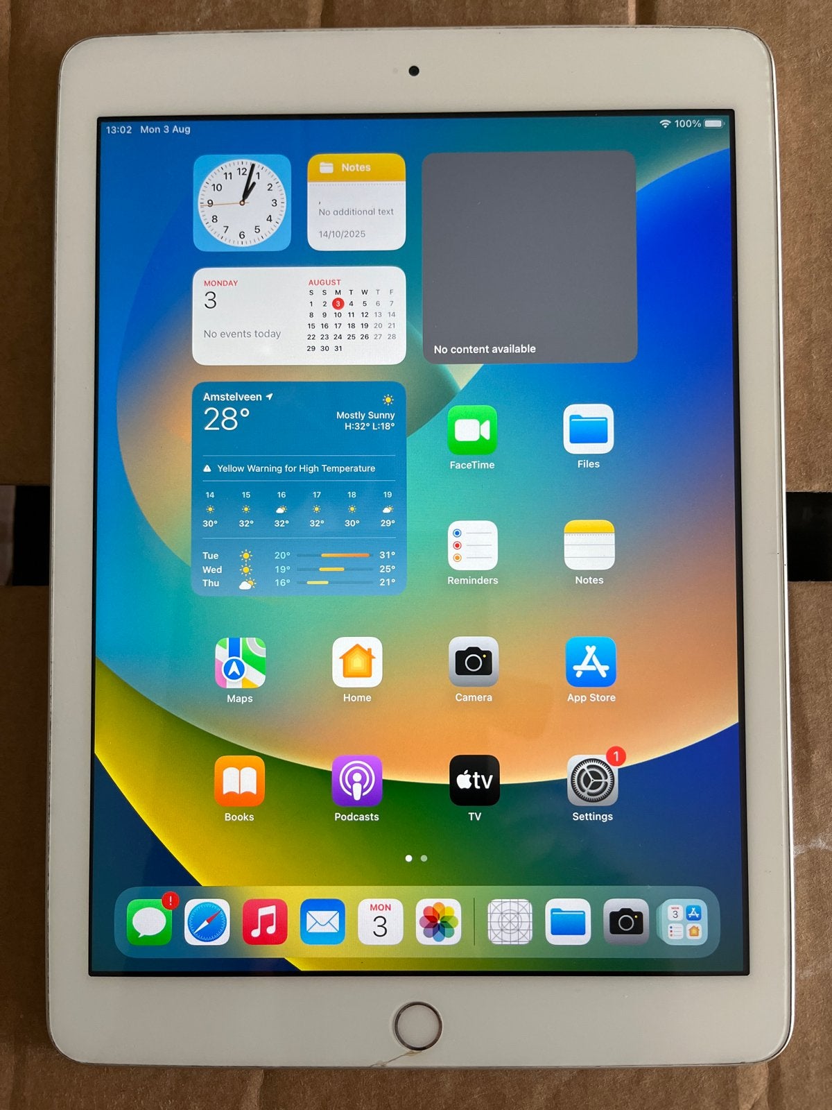 Apple iPad A1823 Wi-Fi - Cellular 32GB + A1401, Computers en Software, Apple iPads, 10 inch, 32 GB, Apple iPad, Wit