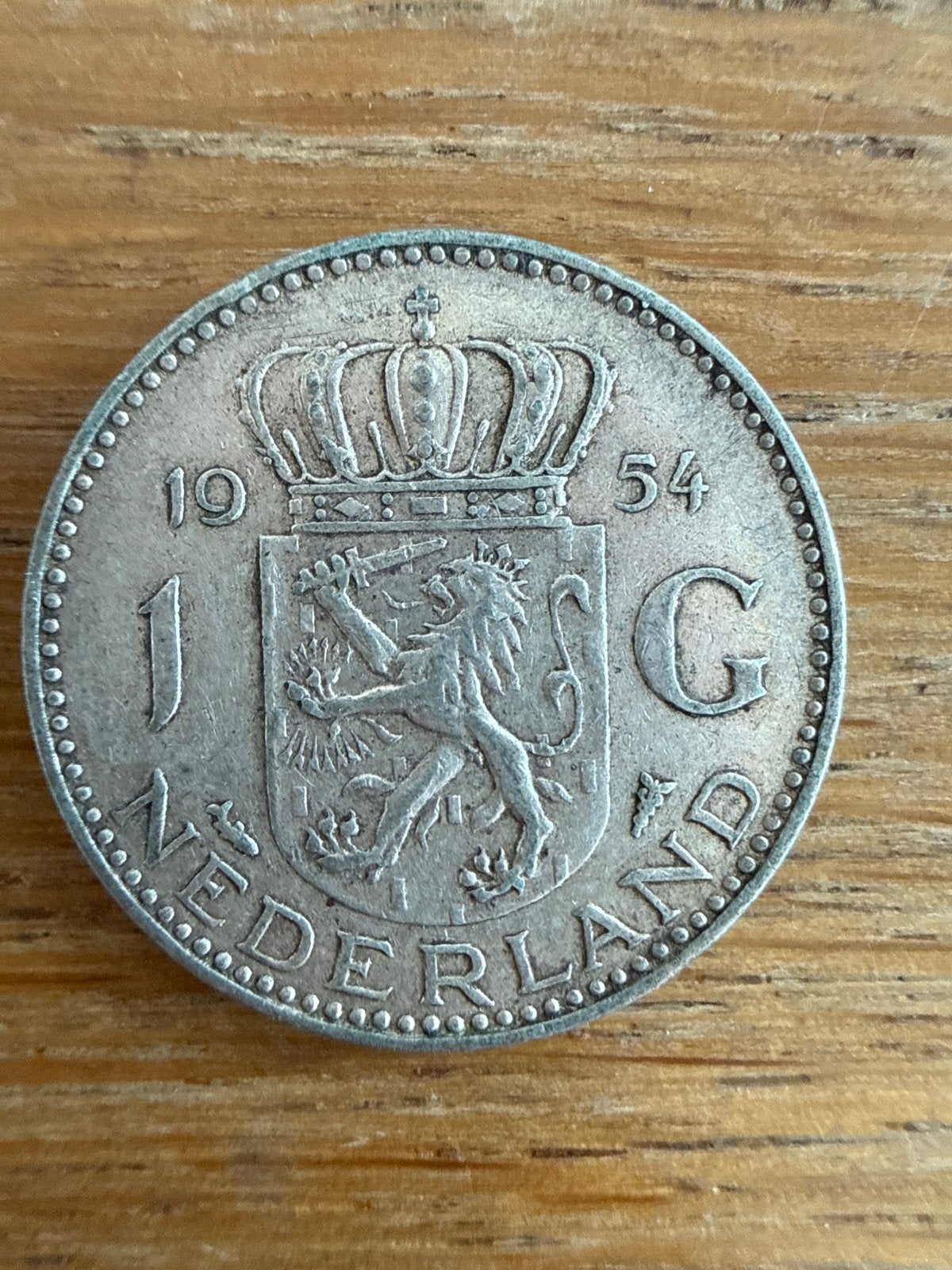 Zilveren 1 Gulden munt Koningin Juliana 1954, 1 gulden, Koningin Juliana, Zilver, Ophalen of Verzenden