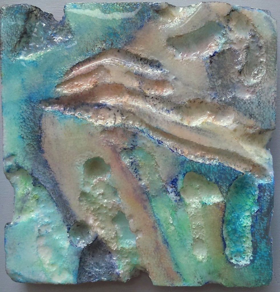 modern kunstwerk/wandsculptuur/schilderij, Abstract, Ophalen of Verzenden, 3D-effect, Overige materialen