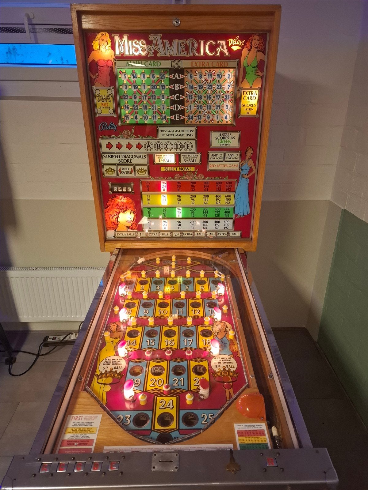 Bally Miss America Bingokast - Vintage Speelplezier, Ophalen, Gebruikt, Elektronisch, Bally