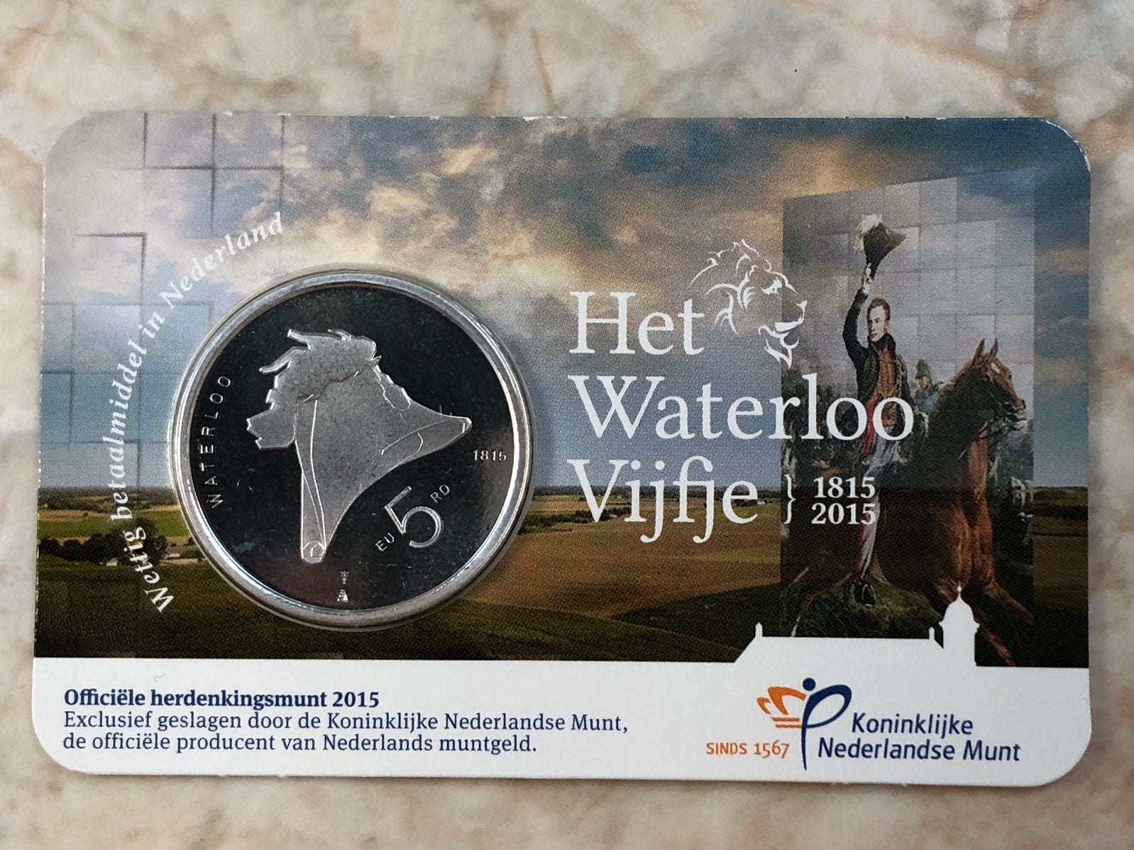 Waterloo Vijfje, Verzenden, Koningin Beatrix, Euro's, Losse munt