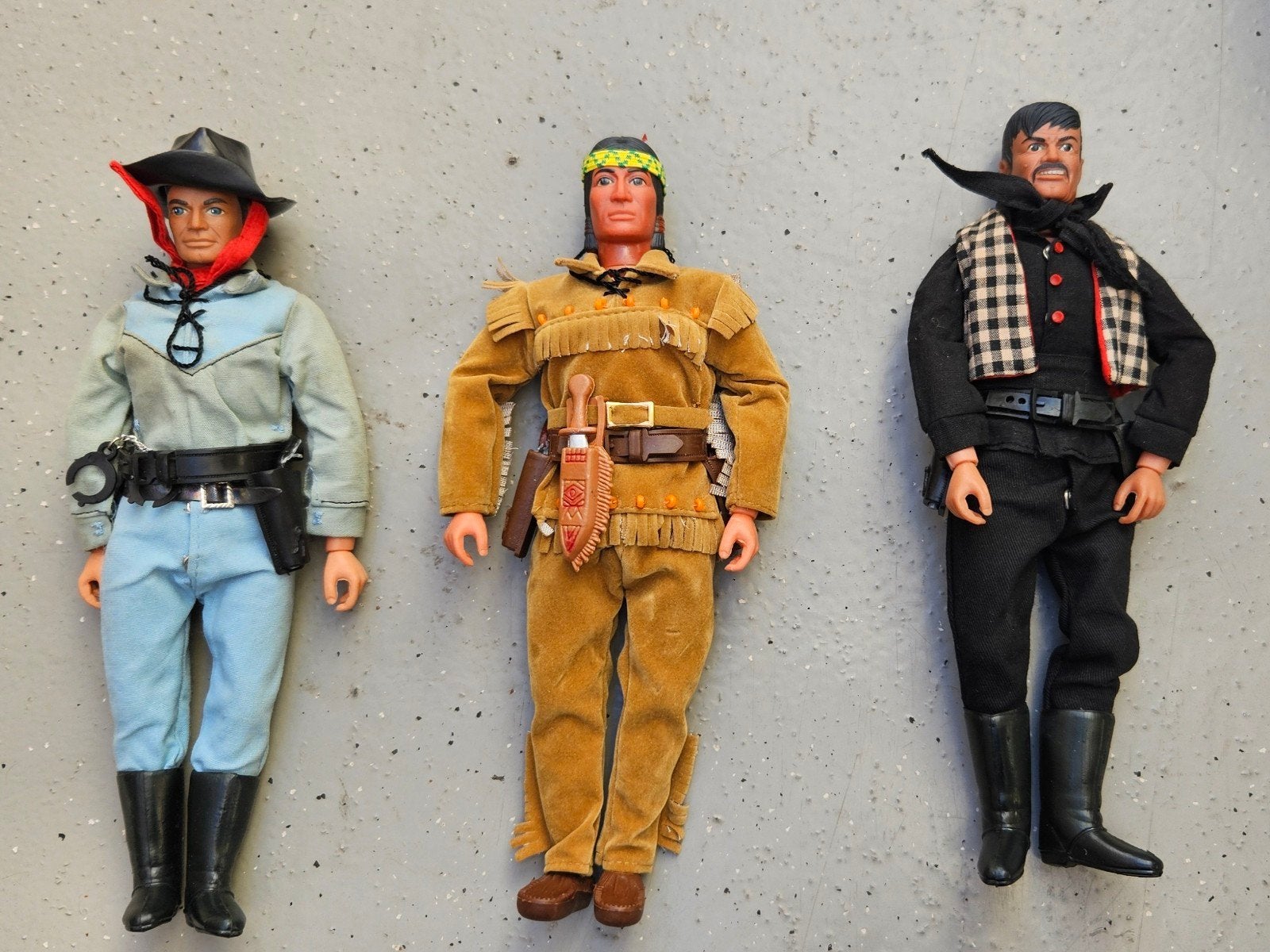 Vintage actiehelden jaren '70 met uitgebreide accessoires, Ophalen, Gebruikt