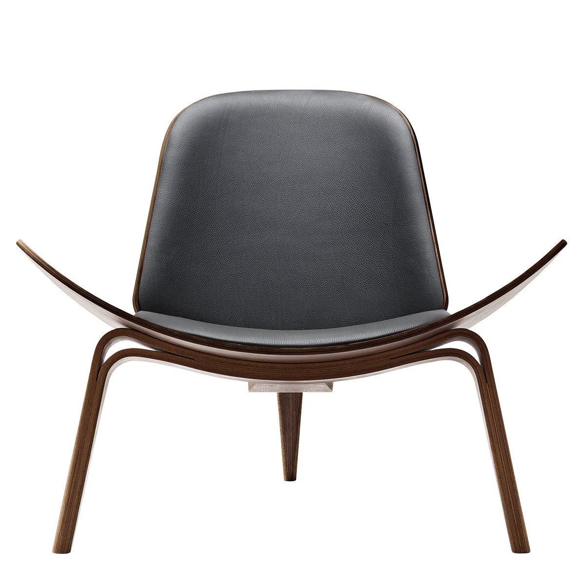 CH07 Shell Chair — Hans J. Wegner, Carl Hansen & Son, Ophalen, -, Nieuw, Leer