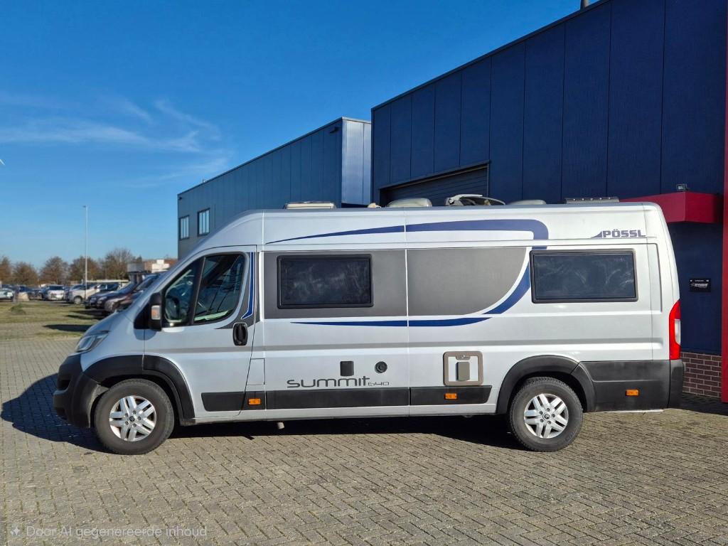 Possl Summit 640 vol opties, 163pk, lengte bedden, TOP!, Buscamper of Camperbus, Pössl, 6 tot 7 meter, Bedrijf