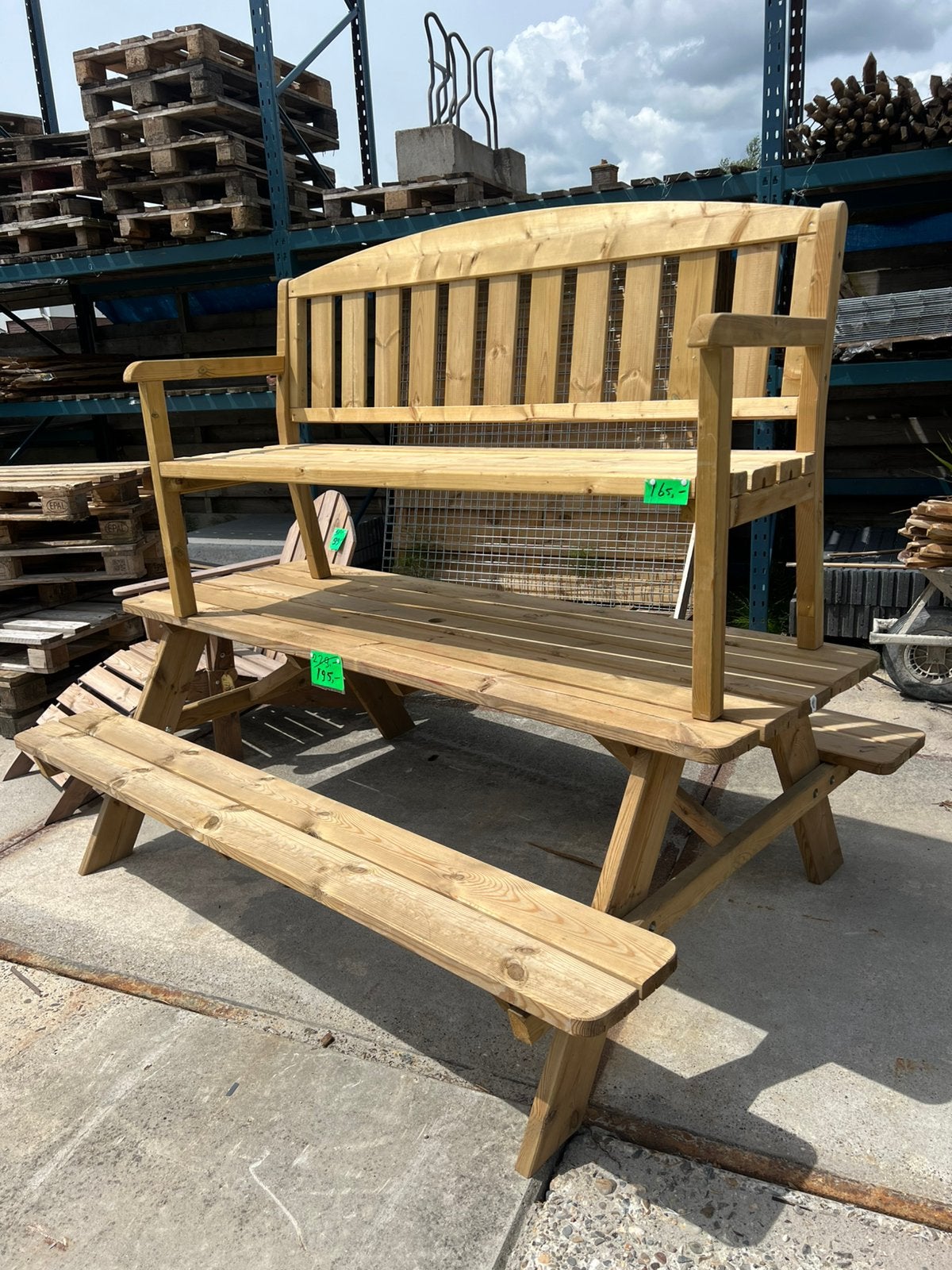 Picknicktafel 210 cm van € 239,00, Tuin en Terras, Picknicktafels, Ophalen, Nieuw, Info@vofjdeboer.com, 8508rc