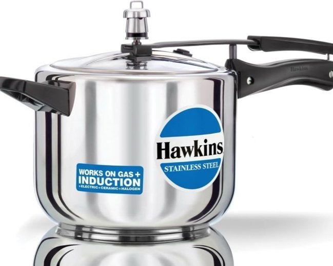 Hawkins Roestvrijstalen Snelkookpan 5L - Gas & Inductie, Ophalen, Nieuw, Overige merken, Rvs of Chroom
