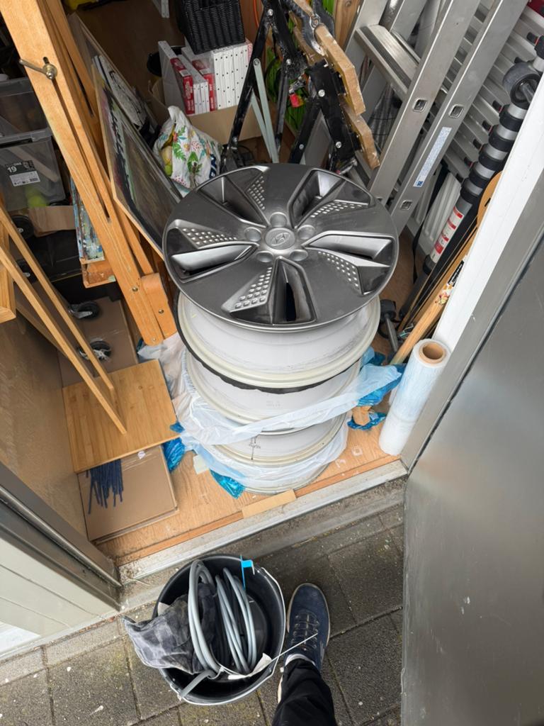 Set van 4 Hyundai Kona velgen, Ophalen, Velg(en), 17 inch, Winterbanden