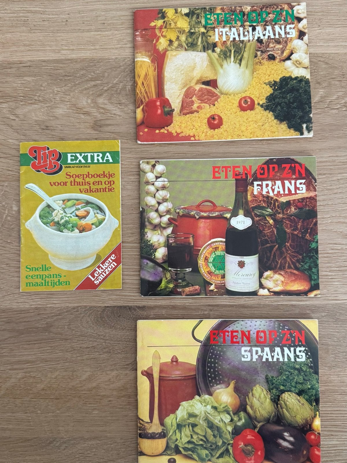 Albert Heijn Kookboekjes Jaren '60: Italiaans, Spaans, Frans, Ophalen of Verzenden, Gelezen, Europa, Hoofdgerechten
