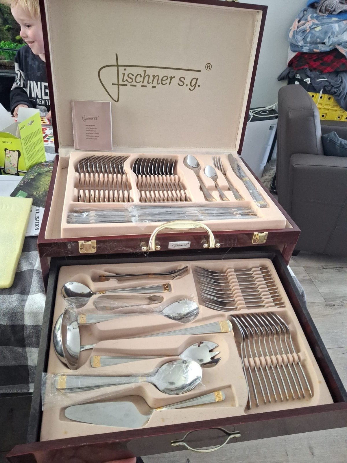 Tischner S.G. Luxe Bestekset - 72-delig 18/10 Edelstaal, Antiek en Kunst, Antiek | Bestek, Ophalen