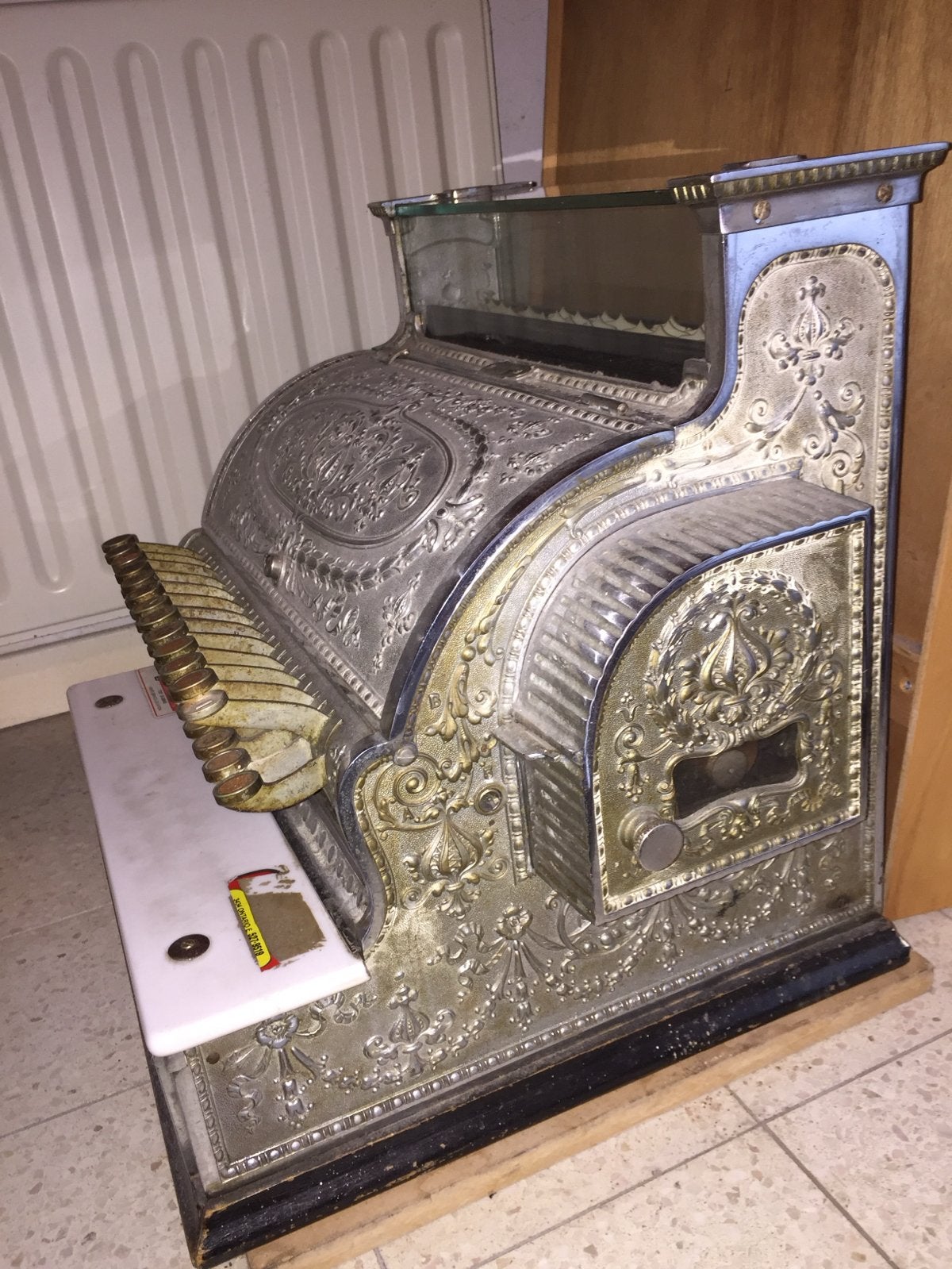 Antieke Nationale Kassa - Vintage Geldlade, Ophalen of Verzenden