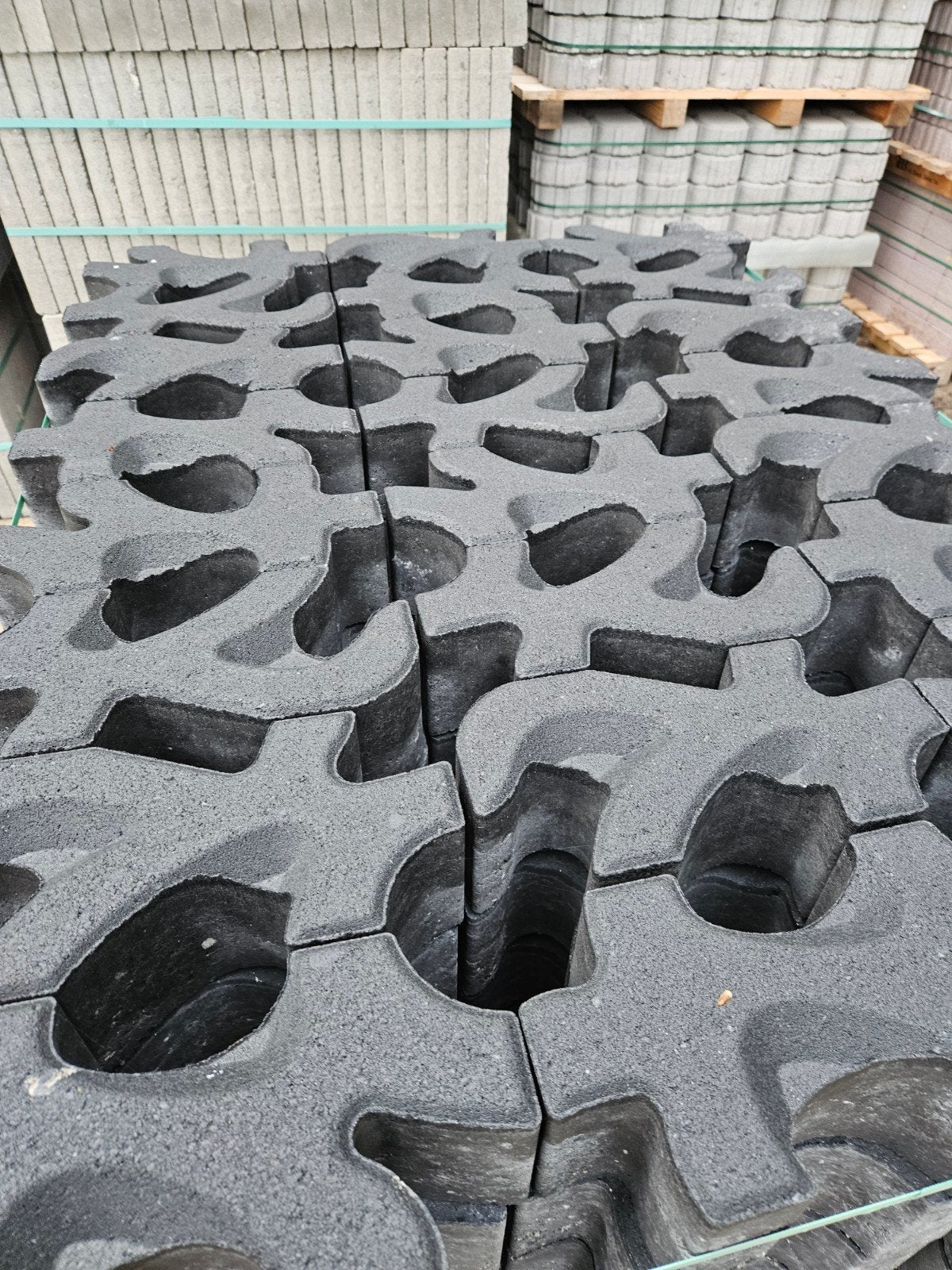 design grasbetonsteen 8cm antraciet, Tuin en Terras, Tegels en Klinkers, Ophalen, Nieuw, Beton, Klinkers