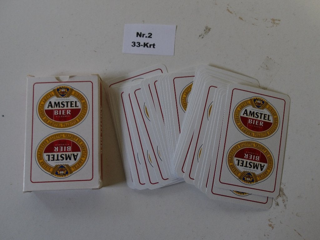 Amstel speelkaarten (nr.2) ( 33-krt, Verzamelen, Biermerken, Nieuw, Overige typen, Amstel, Ophalen of Verzenden
