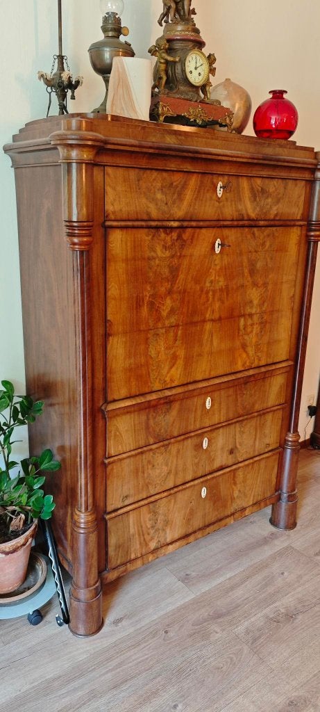 Biedermeier secretaire antiek, Antiek en Kunst, Ophalen