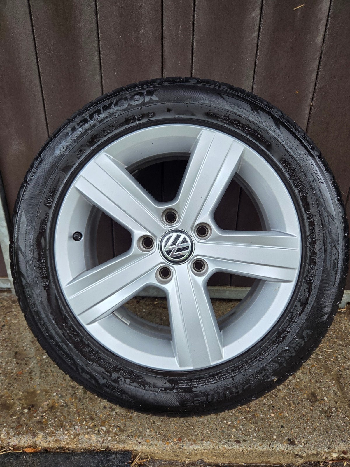 Originele VW lichtmetalen velgen R16 5x112 6.5J ET46 (2017), Velg(en), 16 inch, Zomerbanden, 205 mm