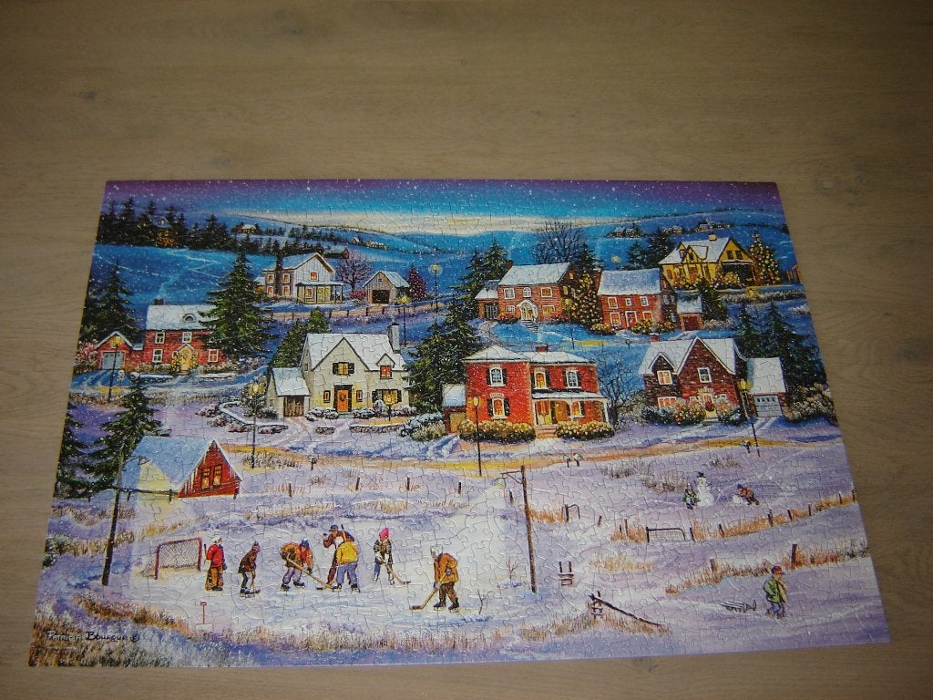 Kerst Puzzel Eurographics STARS ONE ICE 1000 st., Ophalen of Verzenden, 500 t/m 1500 stukjes, Zo goed als nieuw, Legpuzzel