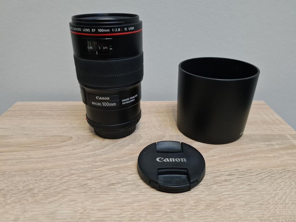 Canon 100 2.8L, Audio, Tv en Foto, Fotografie | Lenzen en Objectieven, Ophalen of Verzenden, Zo goed als nieuw, Macrolens