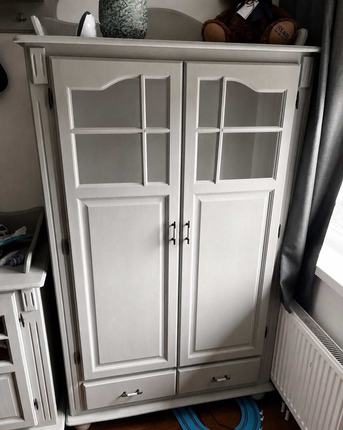 Landelijke babykamer commode, kledingkast en ledikant, Kinderen en Baby's, Kinderkamer | Commodes en Kasten, Ophalen, Gebruikt