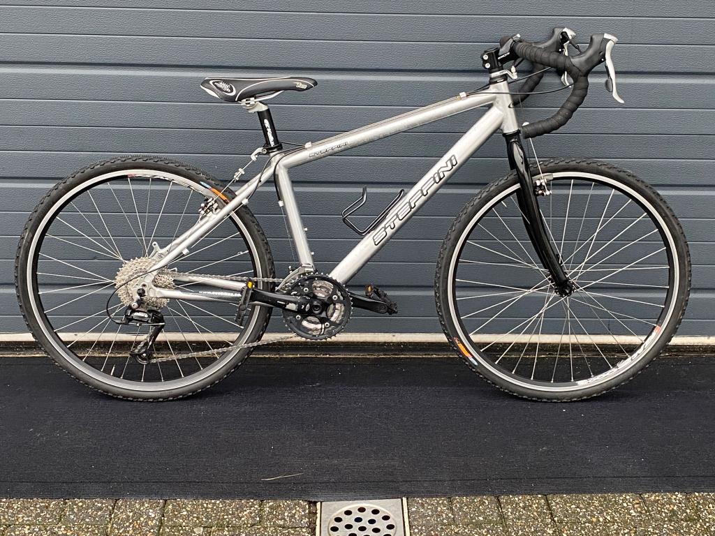 Steffini cyclocross 41cm frame  27 versnelling, Fietsen en Brommers, 28 inch, Gebruikt, Cleanbikes, Aluminium