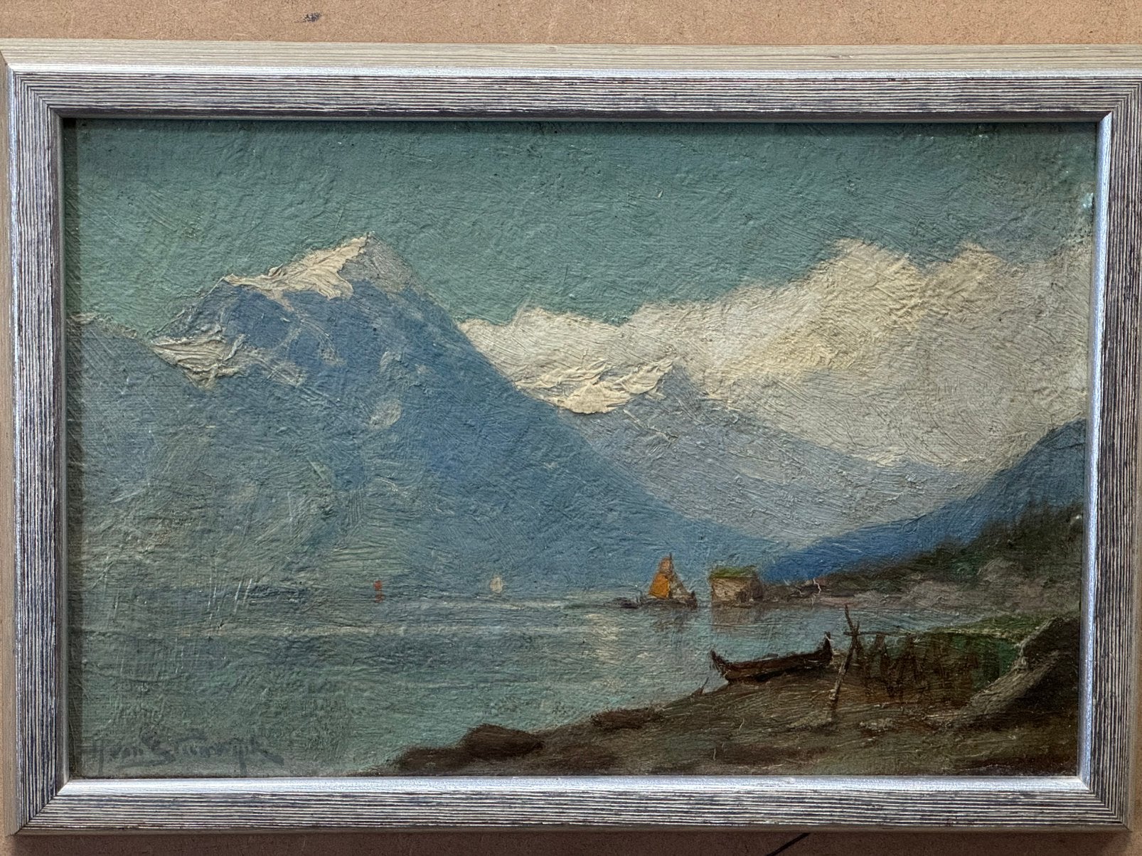 Hendrik van Steenwijk -Noors fjordlandschap,, Ophalen of Verzenden