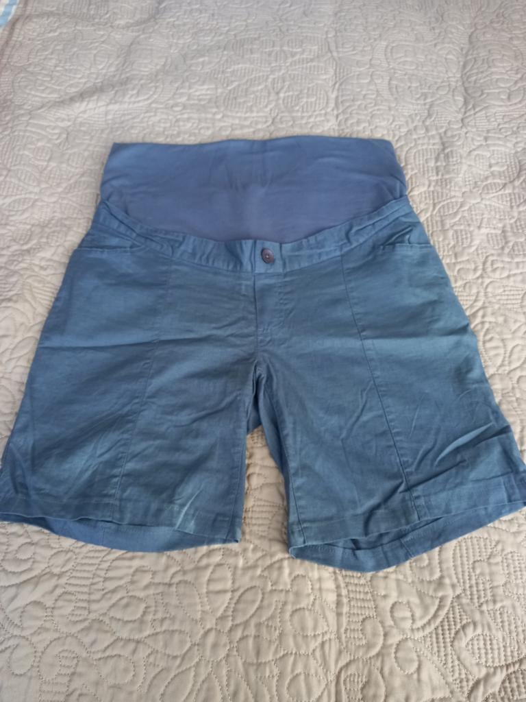 Korte positiebroek maat 36, Ophalen, Blauw, Zo goed als nieuw, Maat 36 (S)