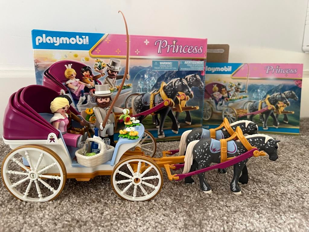 Playmobil 70449 Princess koets - Zo goed als nieuw, Ophalen of Verzenden, Zo goed als nieuw, Complete set