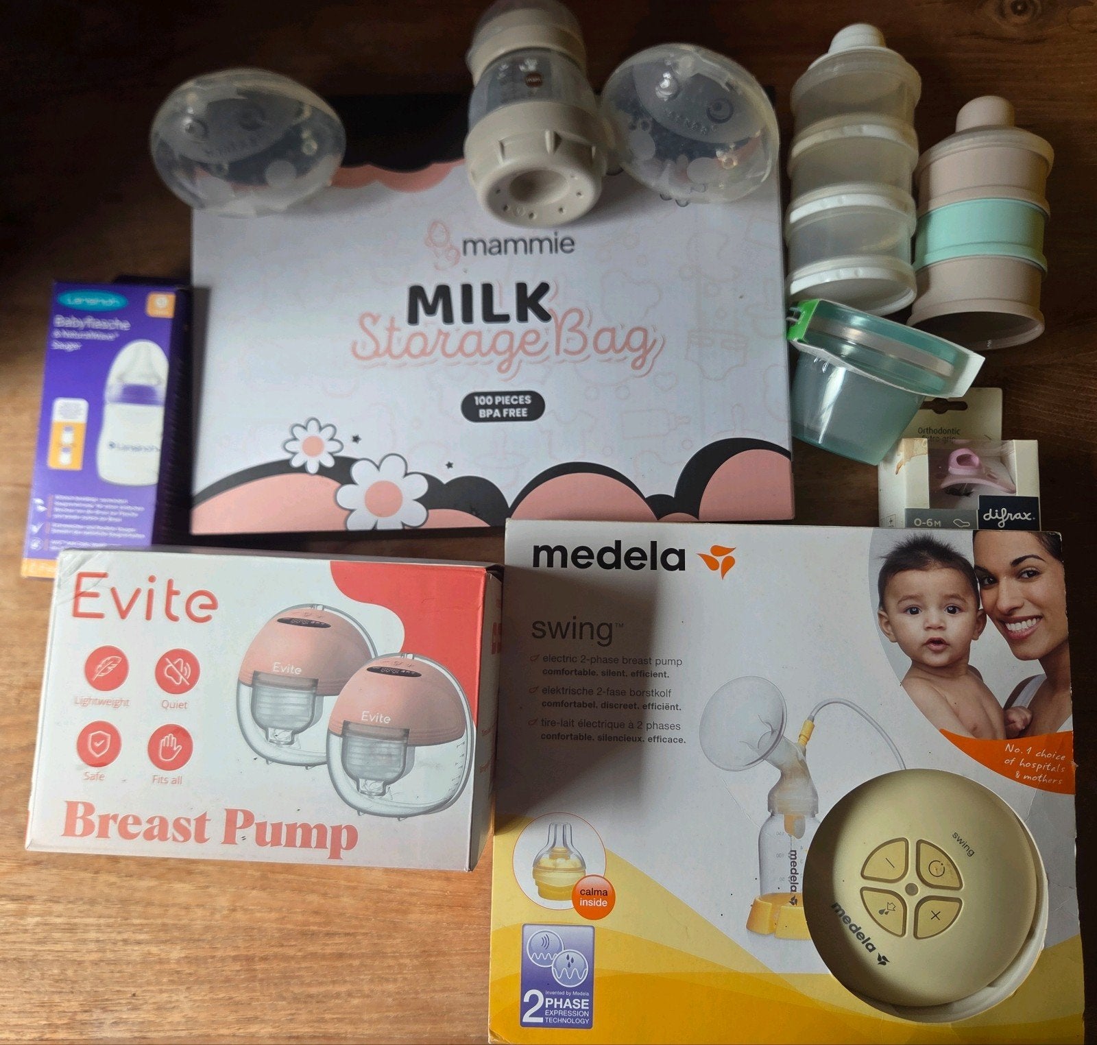 Evite, medela swing, mammie borstvoeding zakjes, haakaa, Ophalen of Verzenden, Borstkolf