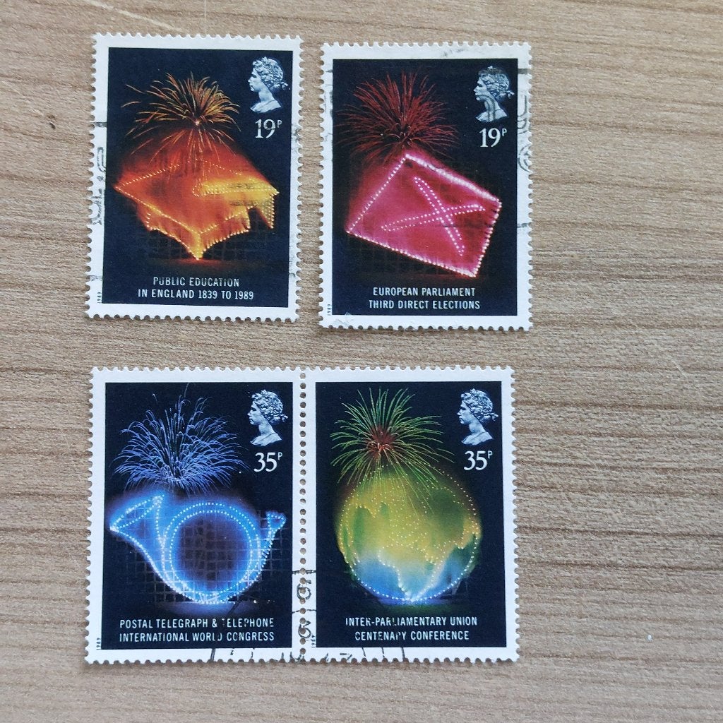 Engeland 1989  Mi 1198 - 1201, Ophalen of Verzenden, Gestempeld