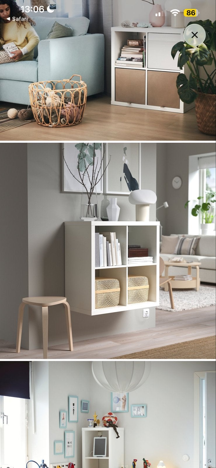 IKEA Kallax vakkenkast / dressoir met 1 deurtje, Huis en Inrichting, Ophalen, Kunststof, 50 tot 100 cm, Zo goed als nieuw