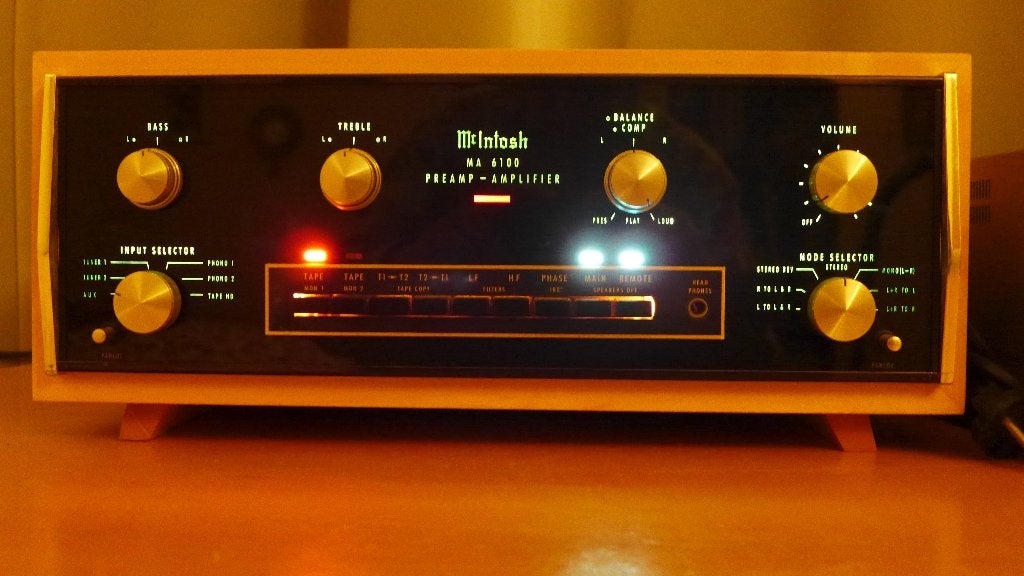 McIntosh MA6100 versterker, Audio, Tv en Foto, Ophalen of Verzenden, Gebruikt, 60 tot 120 watt, Overige merken