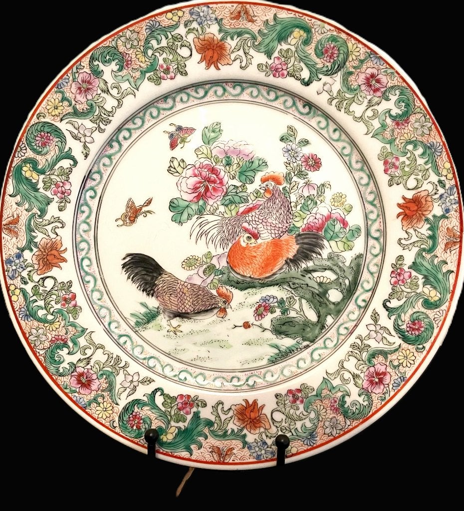 Familie Rose - Chinees wandbord, Antiek en Kunst, Verzenden