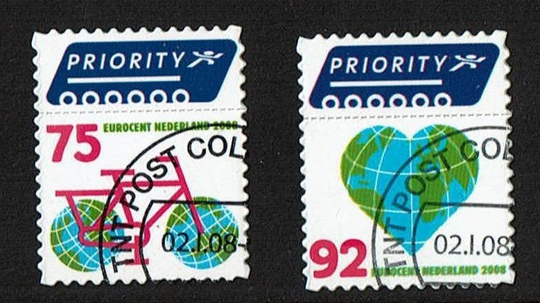 Nederland NVPH 2560-2561 gestempeld, Verzenden, Na 1940, Gestempeld