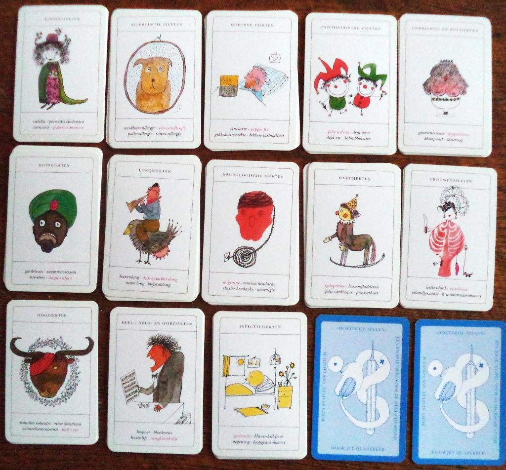 DOKTERTJE Kaartspel, Een of twee spelers, Ophalen of Verzenden, Zo goed als nieuw