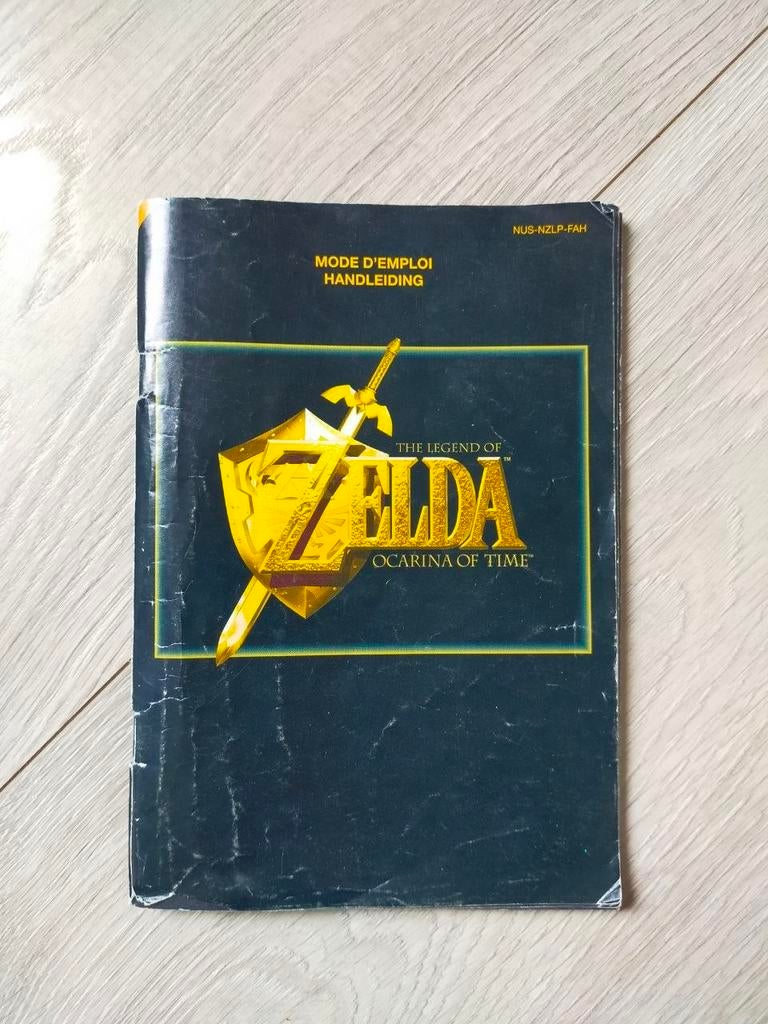 Zelda Ocarina of Time N64 Boekje - Handleiding, Avontuur en Actie, Gebruikt, 1 speler, Ophalen of Verzenden