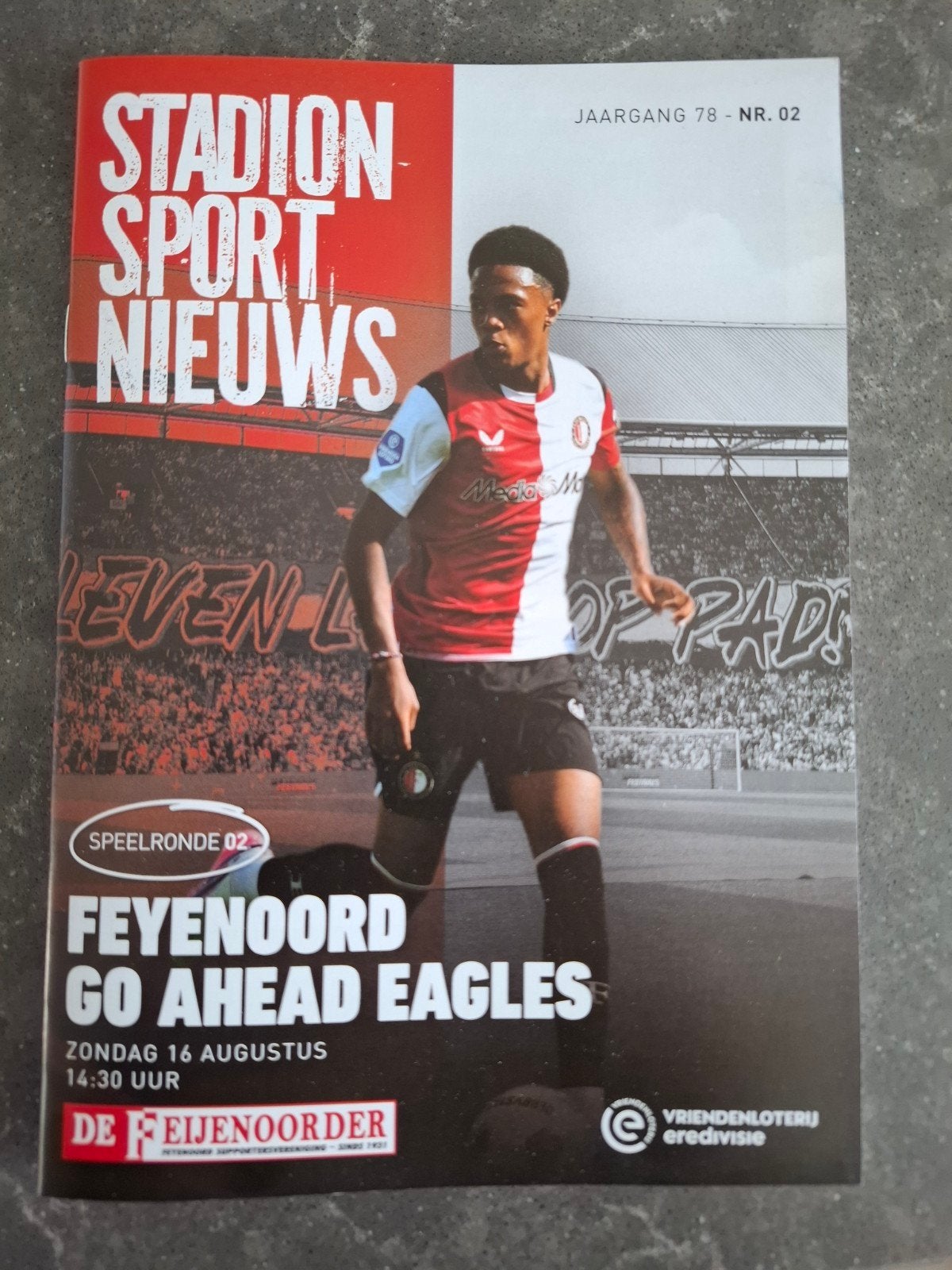 Programmaboekje Feyenoord - Go Ahead Eagles 16.08.2026, Ophalen of Verzenden, Nieuw, Feyenoord, Boek of Tijdschrift