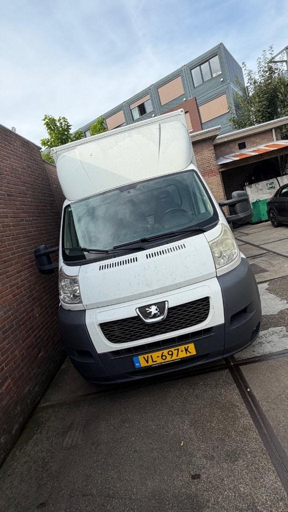 Peugeot Boxer bakwagen laadklep MOTORPROBLEEM – APK 02-2027, Auto's, Bestelauto's, Euro 5, Stof, Wit, Bedrijf