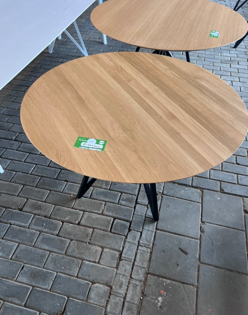 Studio Henk Eettafel rond 130 Eiken Butterfly | €2579 nu, Studio Henk, Rond, Nieuw, Ophalen of Verzenden