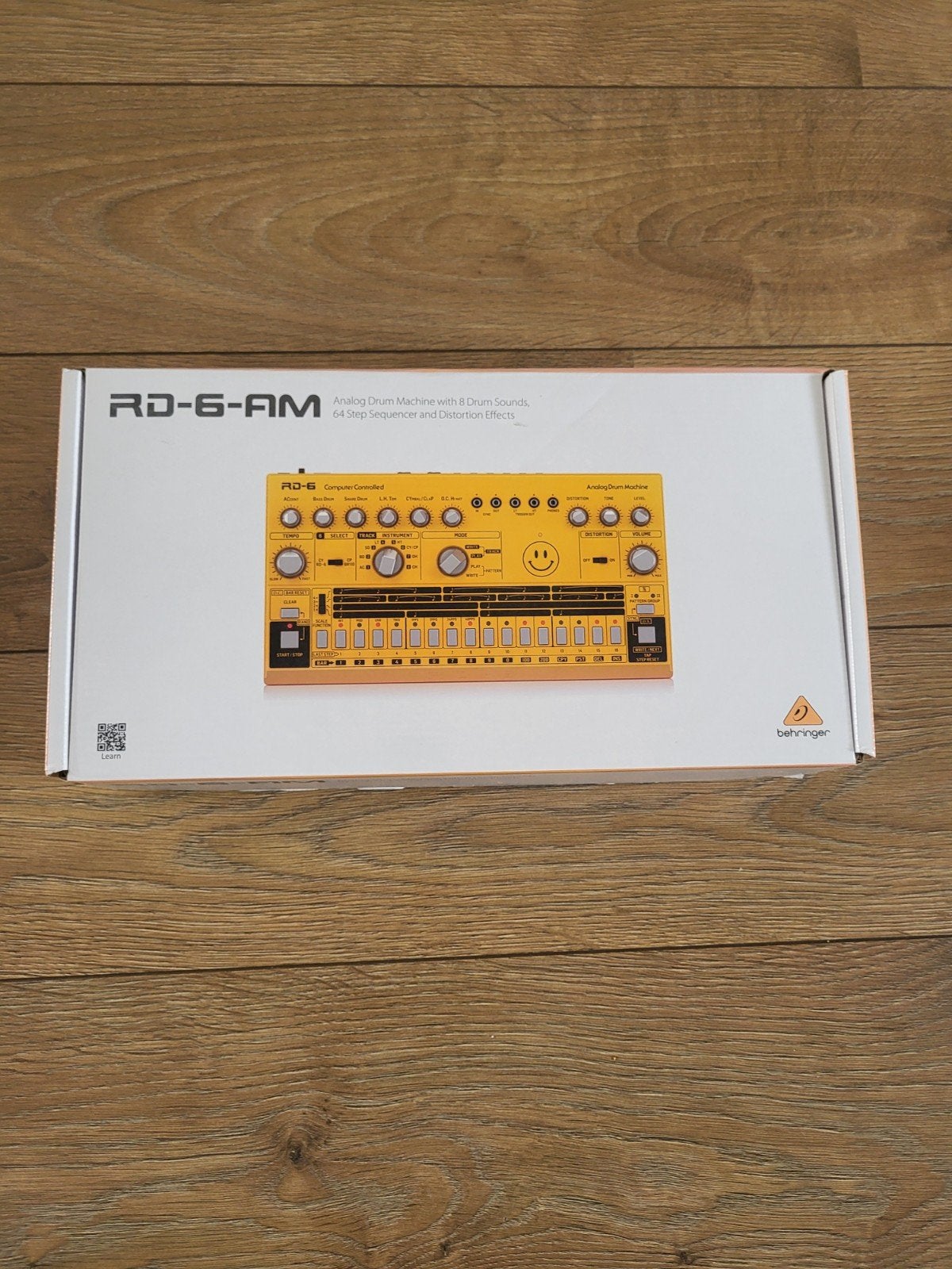 Behringer RD-6 AM Drummachine Geel met doos en accessoires, Ophalen of Verzenden