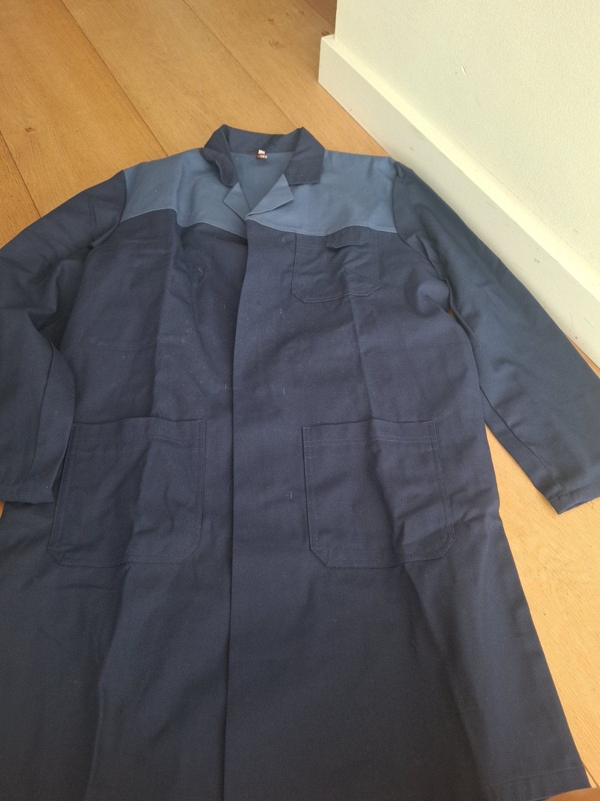 Werkjas / Labjas Maat 56 - Donkerblauw stofjas, Ophalen of Verzenden, Nieuw, Onbekend